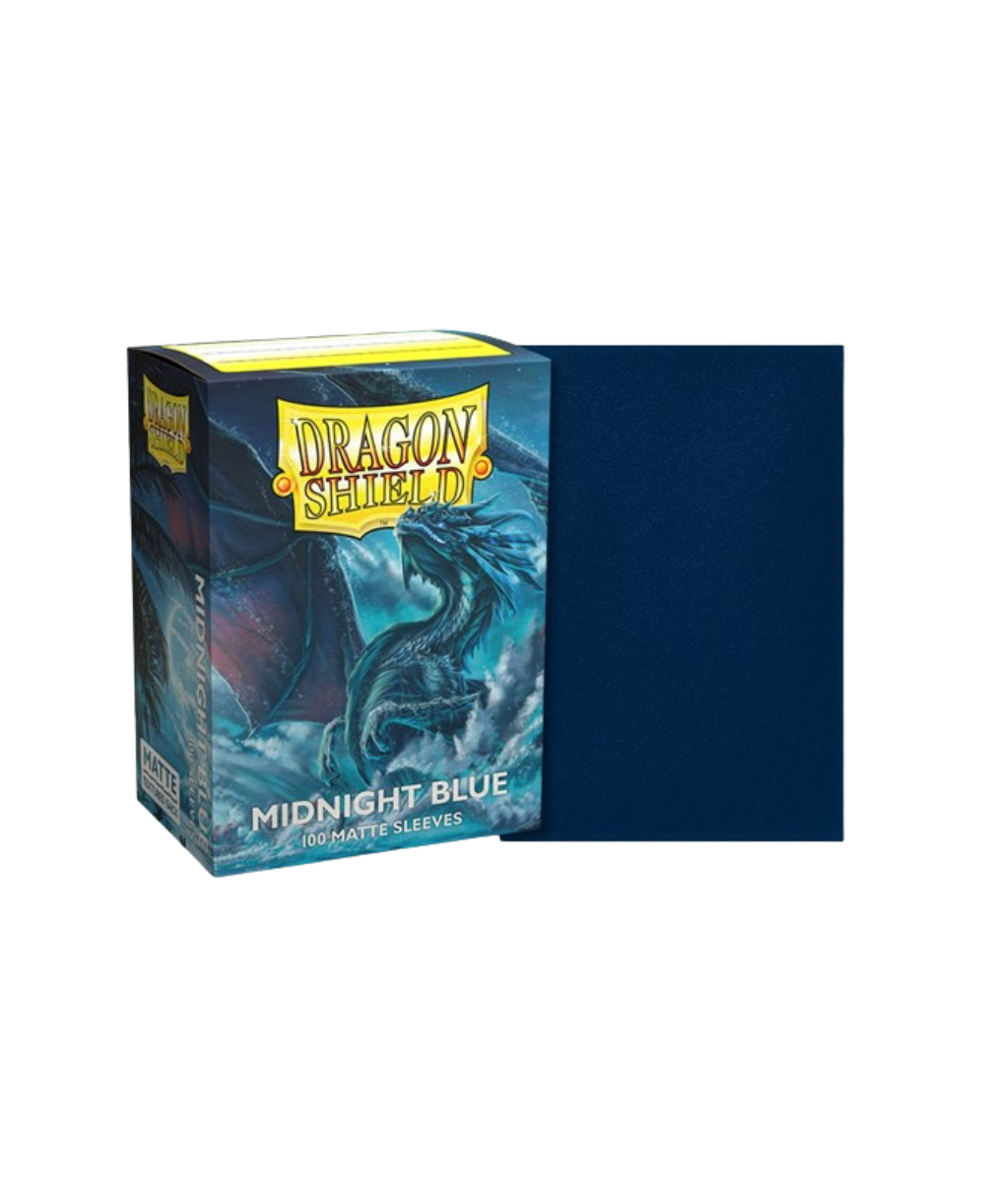 Standard - Matte Sleeves - Midnight Blue (100 Bustine) - Dragon Shield