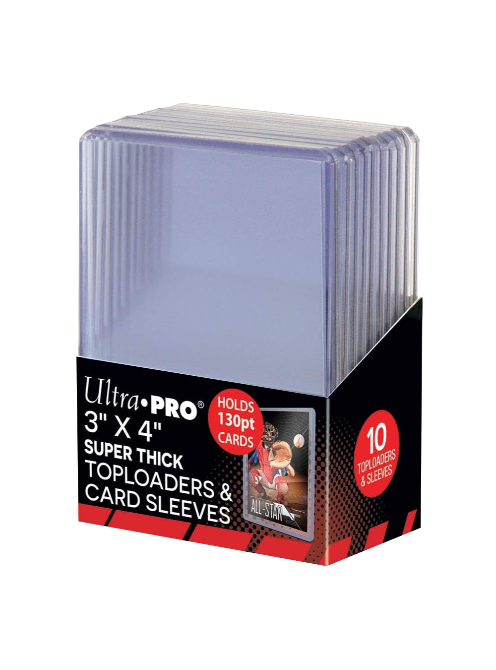 10 Toploader 3" X 4" - Super Thick