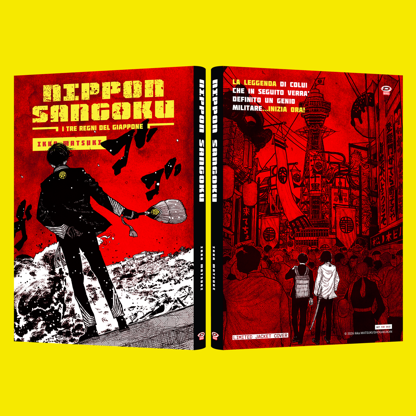 Sovraccoperta Nippon Sangoku - I tre regni del Giappone - Limited Variant Jacket - Esclusiva Mangapass 4