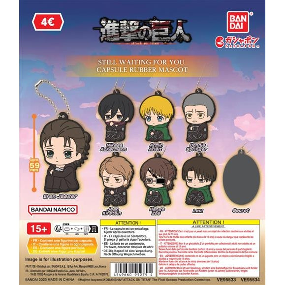 Attack On Titan - Gashapon Capsule Rubber Mascot Still Waiting For You