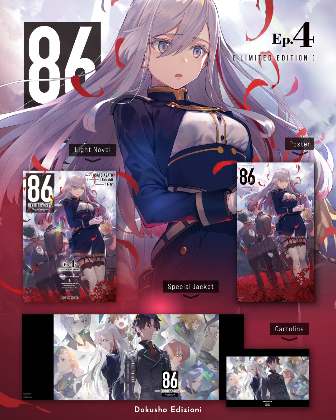 86 - Eighty-Six - Cofanetto Limited Edition Vol. 4 - Dokusho Edizione - Italiano