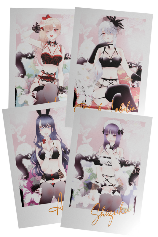 Set di 4 Polaroid con firma dorata di My Dress-Up Darling: Bisque Doll - Esclusiva Mangapass