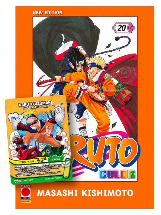 Naruto Color New Edition Vol. 20 Con Card Promo - Panini Planet Manga - Italiano