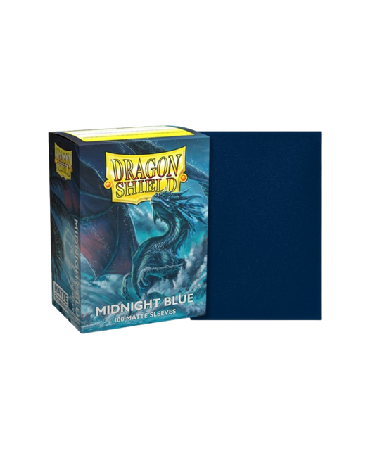Standard - Matte Sleeves - Midnight Blue (100 Bustine) - Dragon Shield