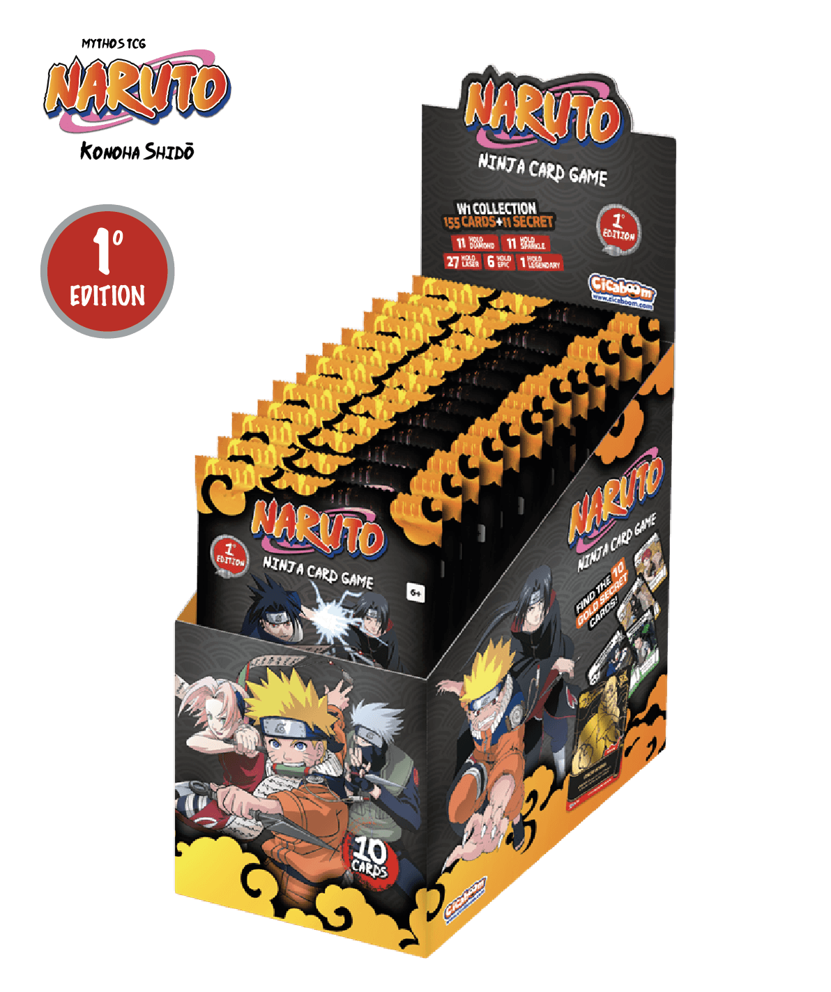 Naruto Mythos TCG – Konoha Shido 1° Edition - Display Box (24 Bustine) (ENG)