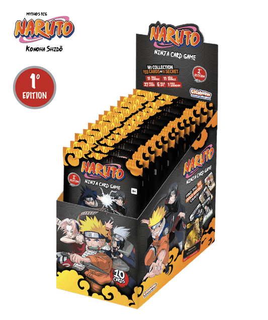 Naruto Mythos TCG – Konoha Shido 1° Edition - Display Box (24 Bustine) (ENG)