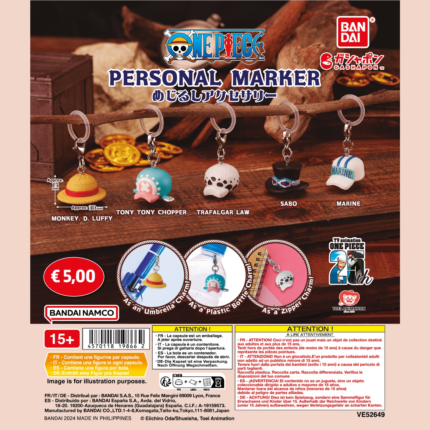 One Piece - Gashapon Capsule Personal Marker