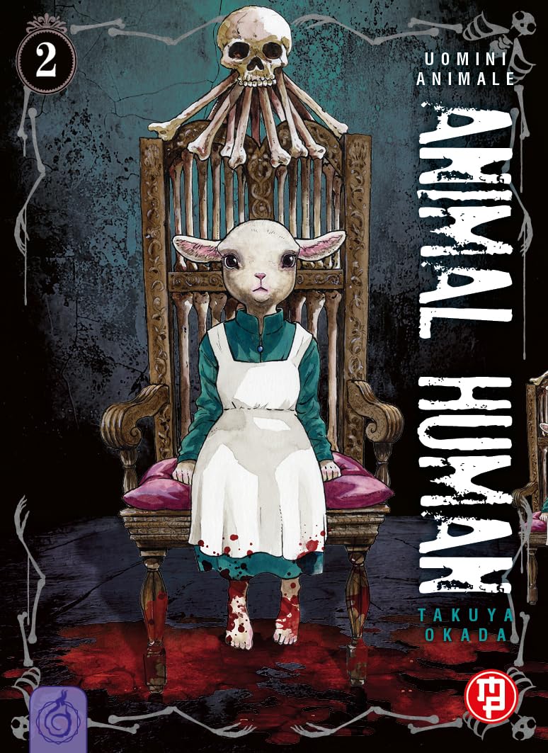 Copertina del manga Animal Human Vol. 2 Magic Press, con i personaggi umani e animali in un'ambientazione rurale ma inquietante.
