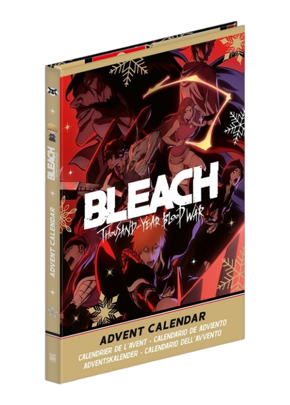 Calendario dell'Avvento Bleach Thousand-Year Blood War con Ichigo in copertina.