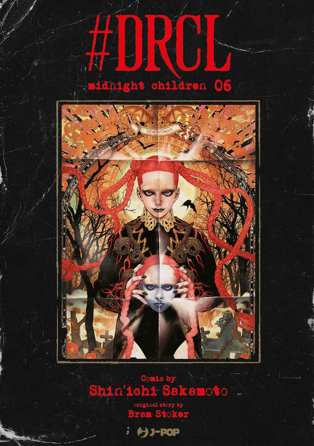 Copertina di Drcl Midnight Children Vol. 6 – J-POP Manga – manga horror gotico di Shinichi Sakamoto ambientato a Londra.
