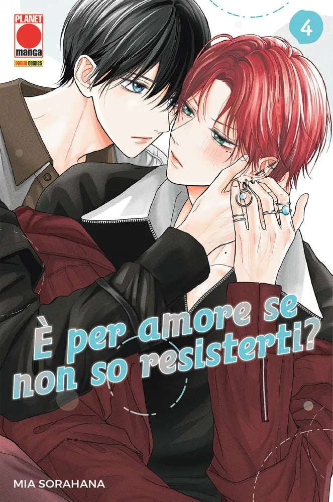 La copertina del volume 4 del manga È Per Amore Se Non So Resisterti?, che ritrae la protagonista Misuzu insieme a uno dei ragazzi protagonisti in un'atmosfera romantica e scolastica.