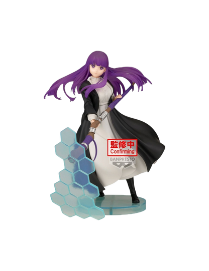 Statuetta figure di Fern con bastone e scudo magico della linea Effectreme Banpresto.