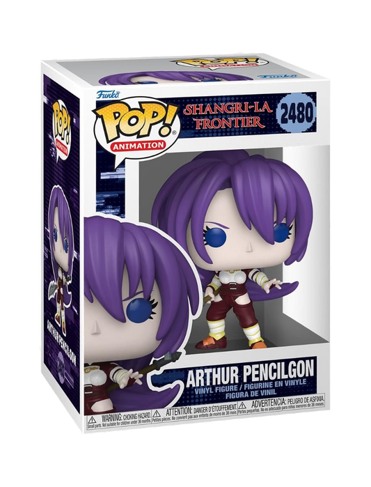 Funko POP! Animation numero 2480 di Arthur Pencilgon da Shangri-La Frontier in scatola da collezione. 