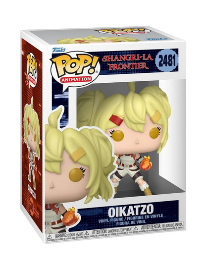 Funko POP! Animation numero 2481 di Oikatzo da Shangri-La Frontier in scatola da collezione.