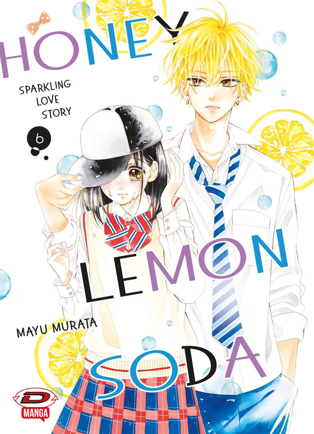 Copertina del manga Honey Lemon Soda volume 6 con Uka Ishimori e Kai Miura.