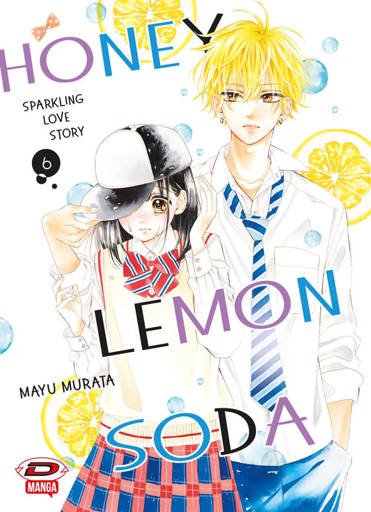 Copertina del manga Honey Lemon Soda volume 6 con Uka Ishimori e Kai Miura.
