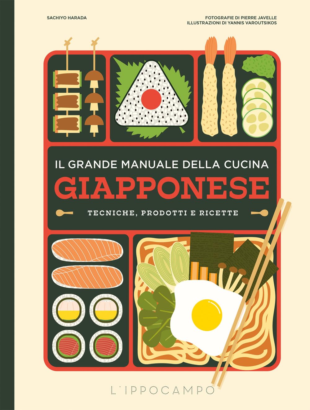 Copertina del libro Il Grande Manuale Della Cucina Giapponese L'ippocampo di Sachiyo Harada.