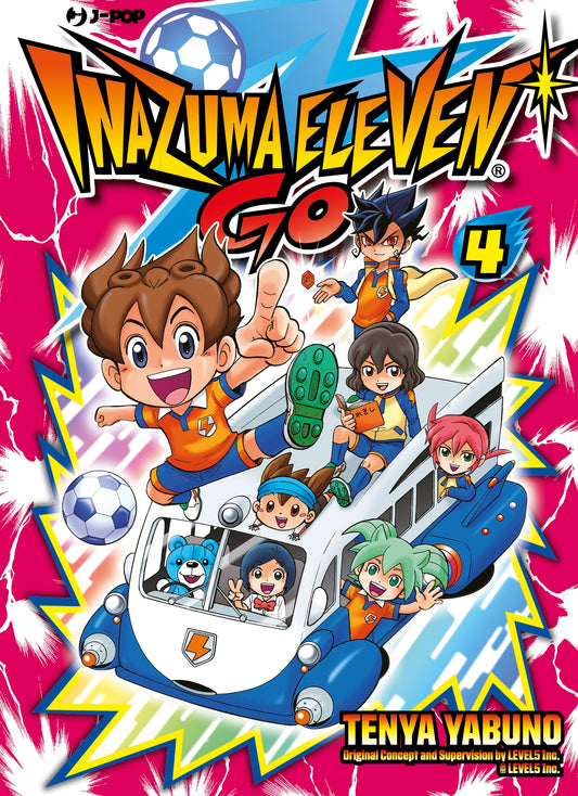Copertina del manga Inazuma Eleven Go volume 4 edito in italiano da J-POP Manga.