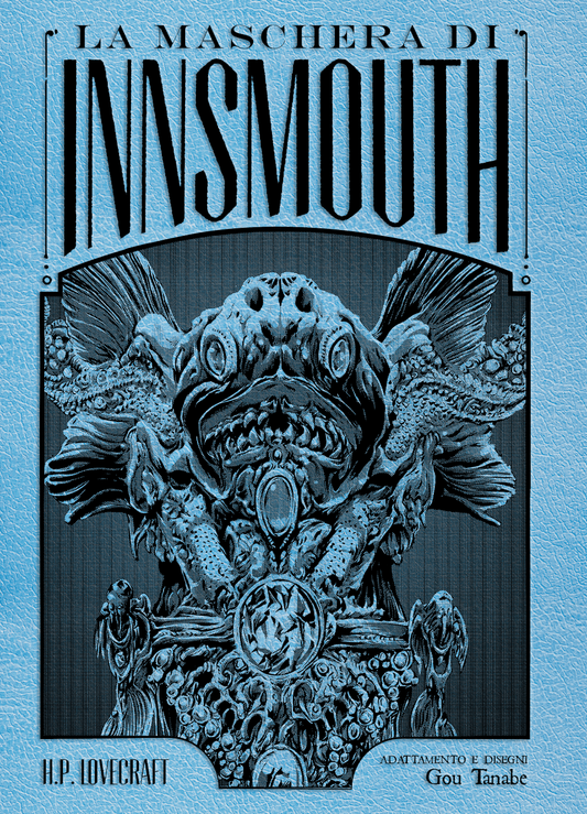 Copertina del manga horror La Maschera di Innsmouth Deluxe Edition di Gou Tanabe edito da J-POP Manga