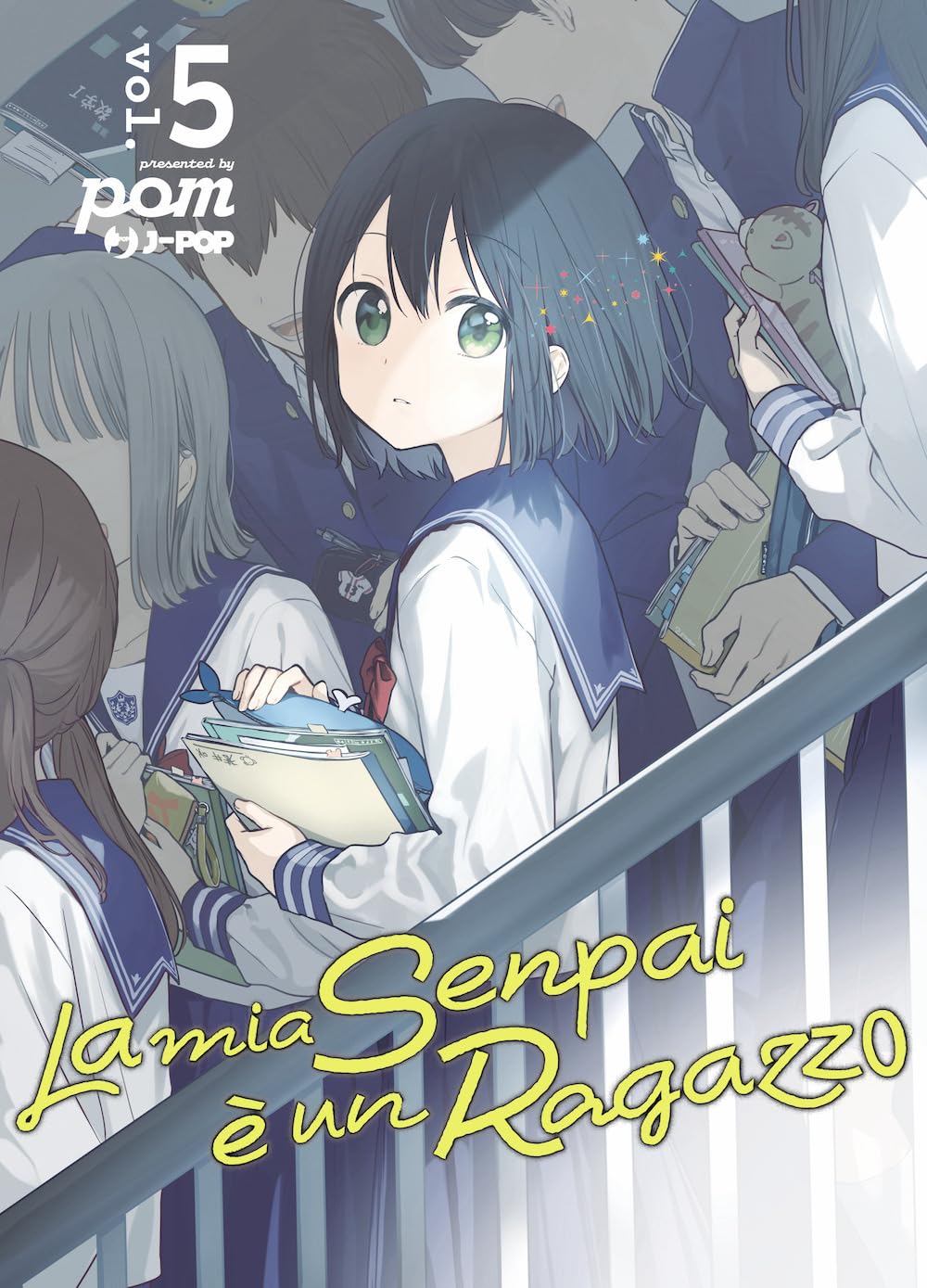 Copertina manga La mia senpai è un ragazzo Vol. 5 J-POP in italiano – storia di Makoto Hanaoka tra amore, identità e accettazione di sé.