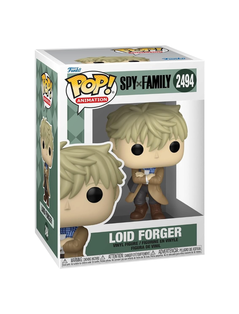 Scatola del Funko POP! di Loid Forger versione Holiday numero 2494 da Spy x Family.