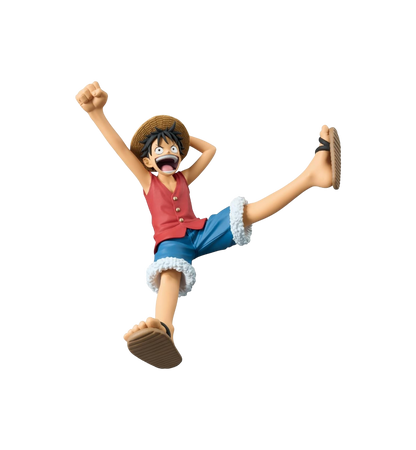 Statuetta figure di Monkey D. Luffy versione Romance Dawn da One Piece Banpresto.