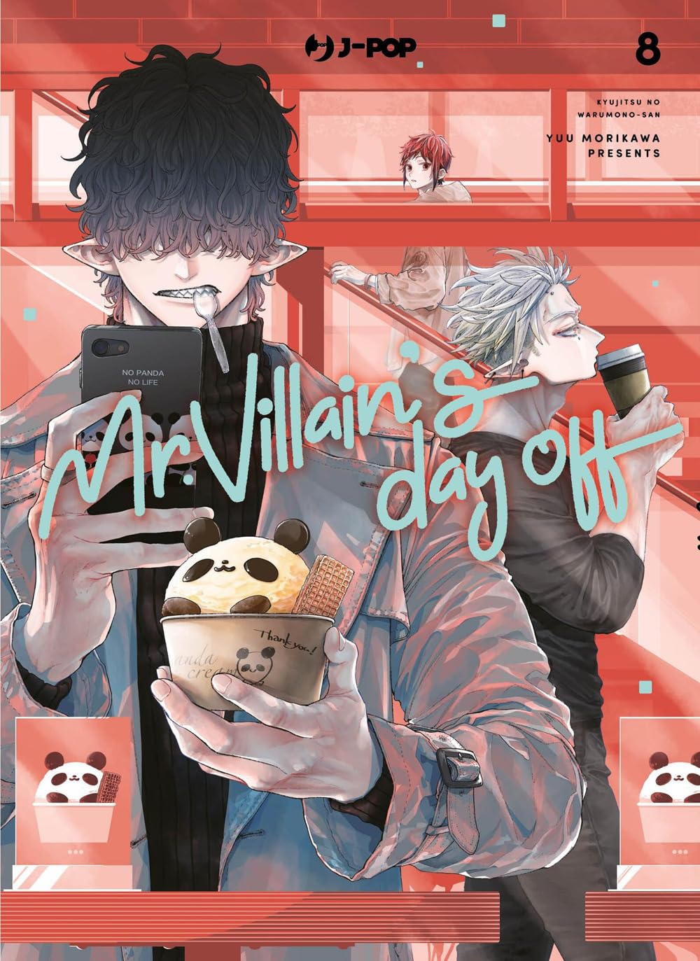 Copertina del manga Mr. Villain's Day Off volume 8 edito in italiano da J-POP Manga.
