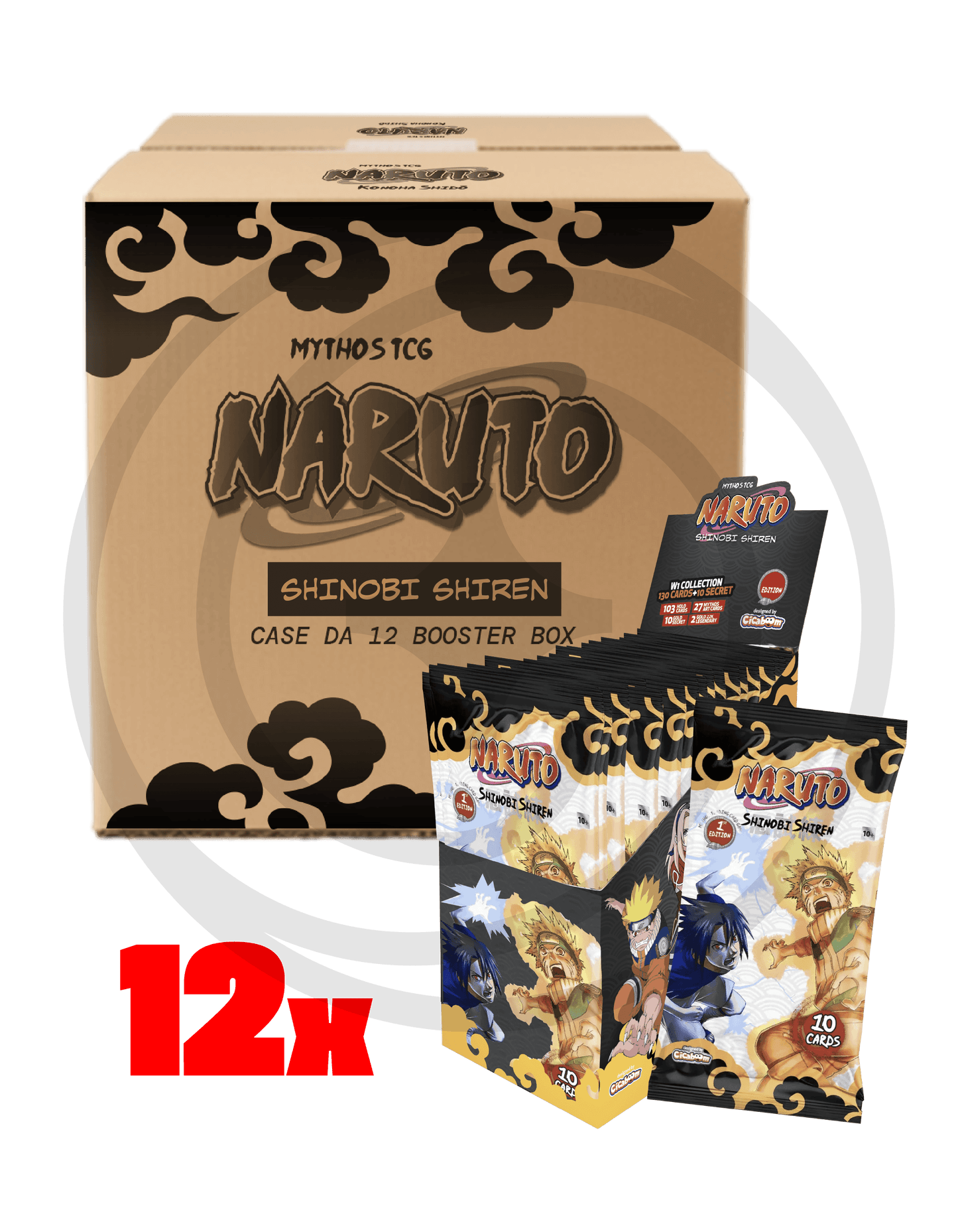Naruto Mythos 02 TCG – Shinobi Shiren 1° Edition - Case Sealed (12 Box da 24 Bustine) (ENG)