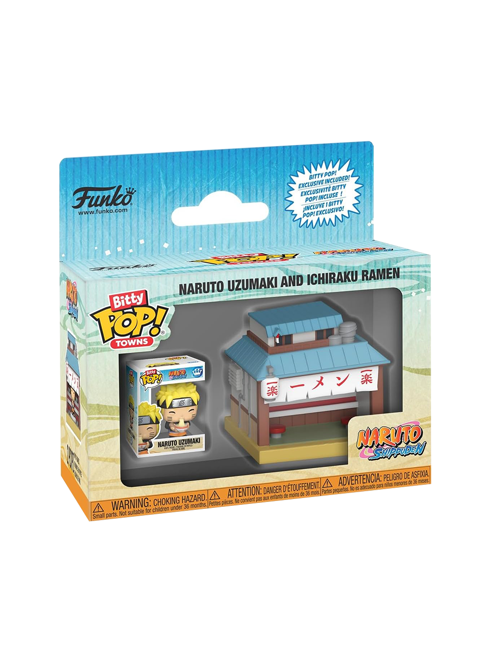Naruto - Naruto Uzumaki with Ichiraku Ramen - Funko Bitty Pop Towns !