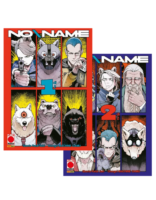 I protagonisti Ralf e Ursula sulla copertina di No/Name, con espressioni serie e investigative, mentre sullo sfondo si intravede un'ambientazione cupa come un cimitero o il logo del Nordic Naming Bureau.