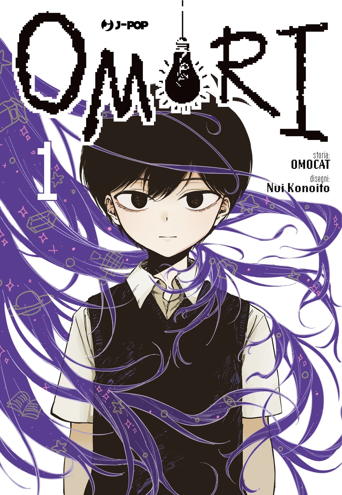 Copertina del manga Omori Volume 1 con storia di OMOCAT e disegni di Nui Konoito edito da J-POP Manga