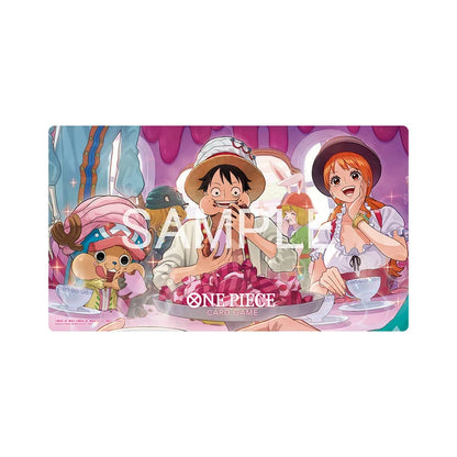 One Piece Card Game "Whole Cake Island" Official Playmat TCG + Nami Promo Leader (JAP)