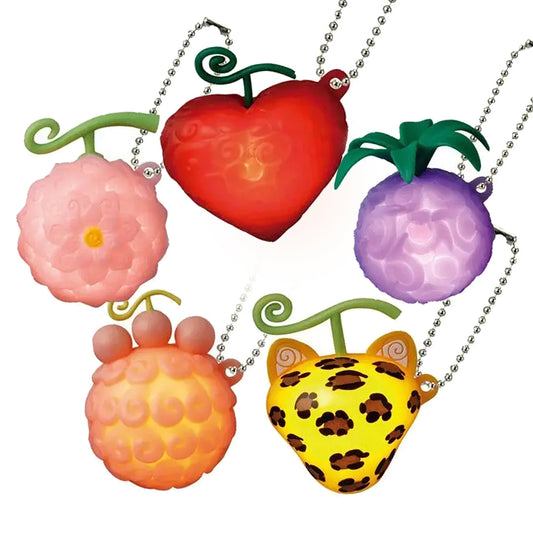 Gashapon One Piece Onepi No Mi Light 2 di Bandai con 5 Frutti del Diavolo luminosi a LED.   
