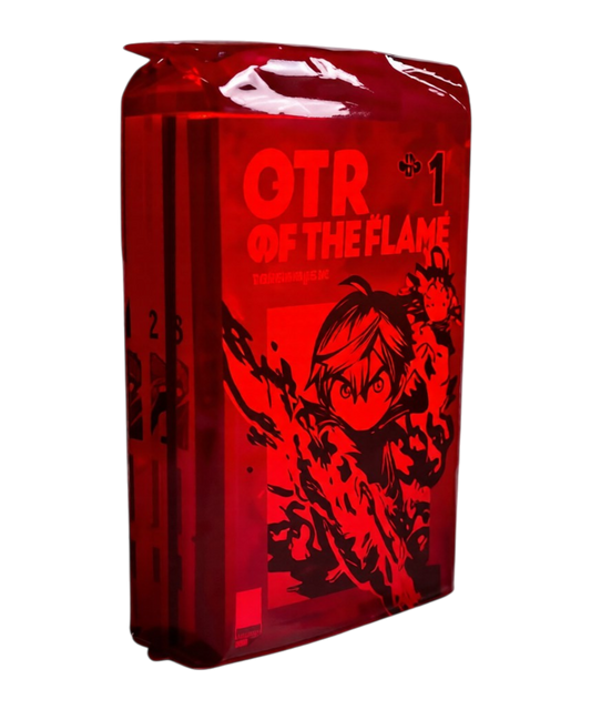 Pack speciale di Otr Of The Flame in confezione rossa trasparente edito da Panini Planet Manga.   