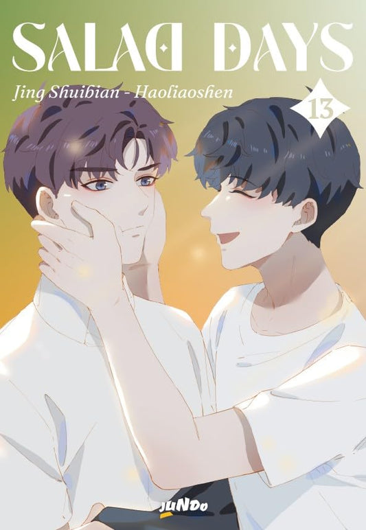 Copertina del manga Salad Days Vol. 13 Jundo, con i protagonisti Jiang Shen e Bai Jinyi che riflettono il mondo della danza e del pugilato.