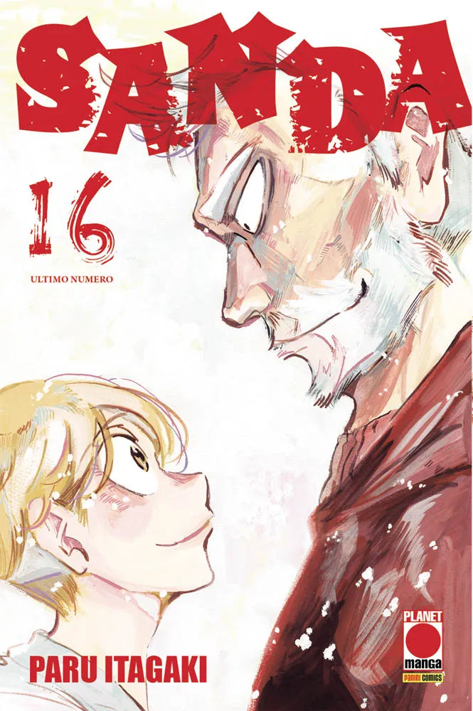 Copertina del manga Sanda Volume 16 ultimo numero di Paru Itagaki edito da Panini Planet Manga