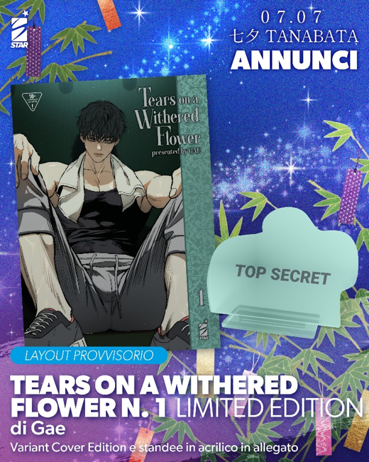 Tears On a Withered Flower Vol. 1 Limited Edition Con Standee - Star Comics - Italiano