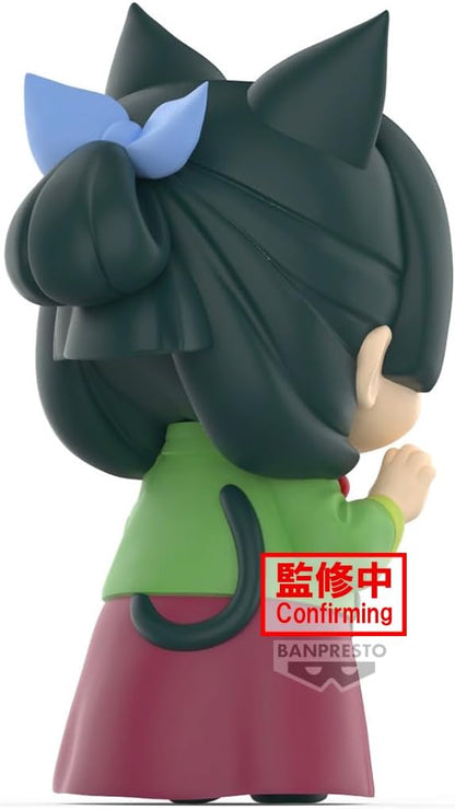 Figure chibi in vinile di Maomao con orecchie da gatto ed espressione estasiata.