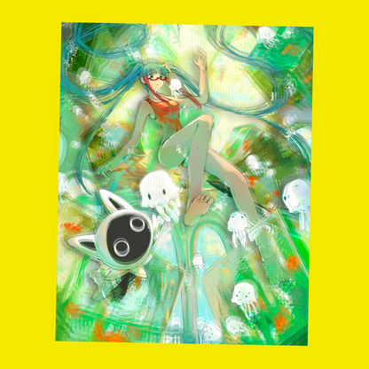 Uni & Tapu 3D Card Lenticolare - Esclusiva Mangapass 4